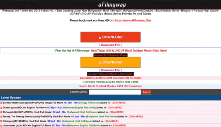 AFilmywap – Online Movies Download illegal website afilmywap in latest Update and News