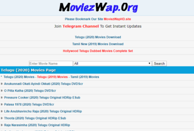 Moviezwap 2022 Telugu Movies and Hollywood Dubbed Movies Download